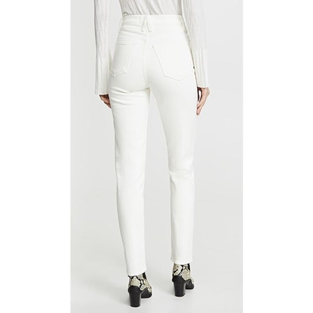 SLVRLAKE Beatnik Slim Fit High Rise Jeans White Wash Women's Size 27 - Picture 5 of 16